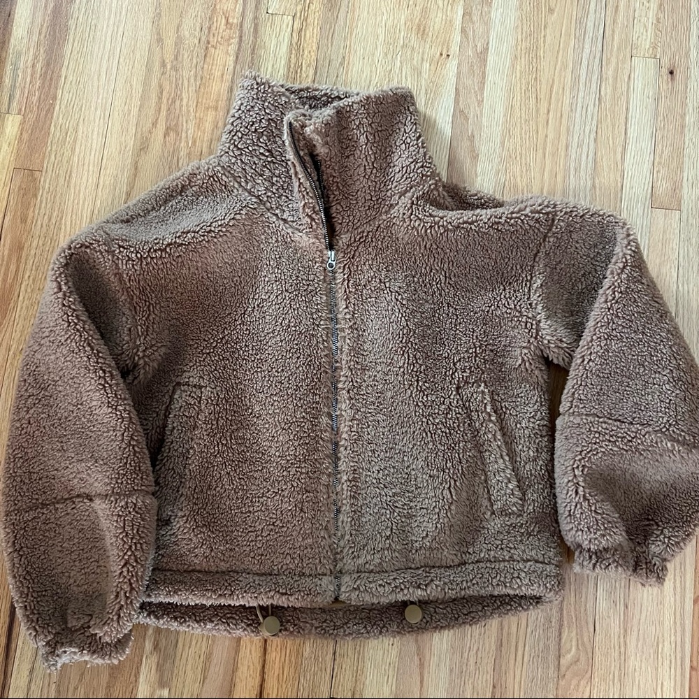 Lululemon cinchable fleece zip-up